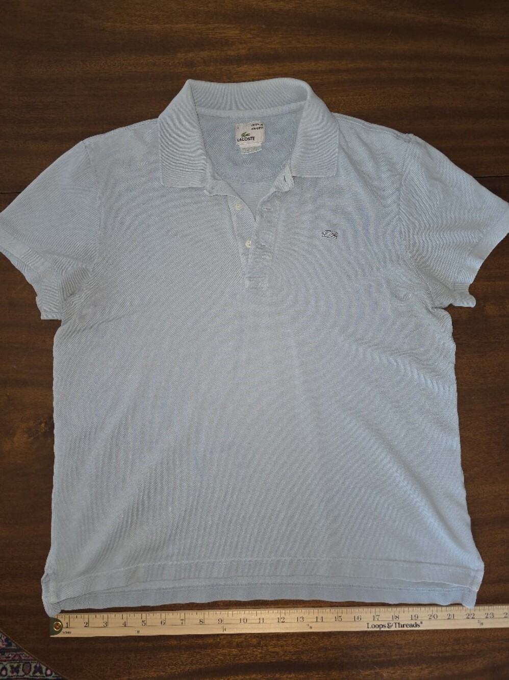 Lacoste Light Blue Classic Polo Shirt Size 6 XL